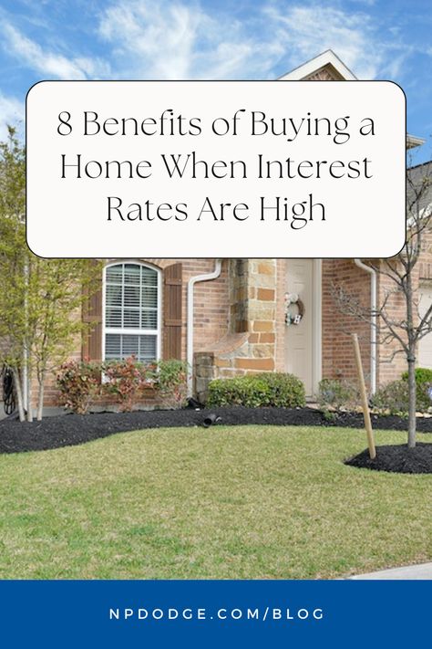 Believe it or not, there are still compelling reasons to consider buying a home when interest rates are high. Buying A Home, Interest Rate, House Things, Interest Rates, Mortgage Rates, Home Ownership, Home Loans, Future House, Home Buying