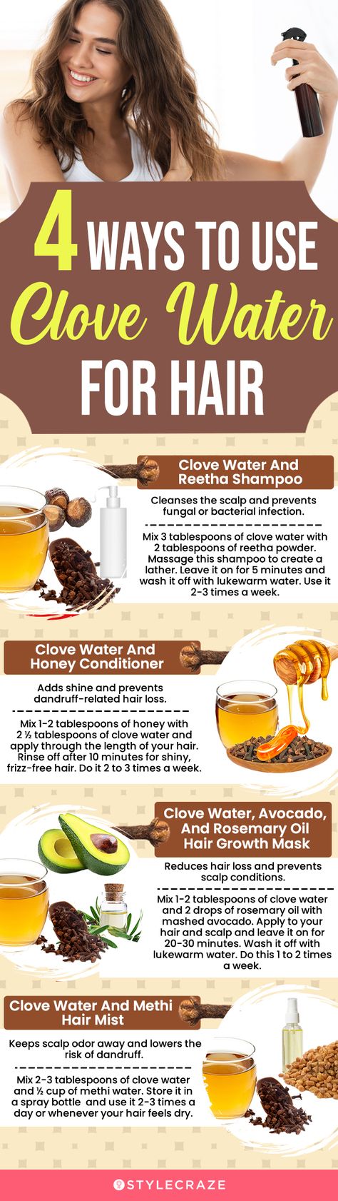 Clove Water For Hair, Benefits Of Clove Water, Clove Benefits For Hair, Clove Water, Clove Water For Hair Growth, Clove Water Benefits, Premature Grey Hair, Cloves Benefits, Natural Hair Conditioner