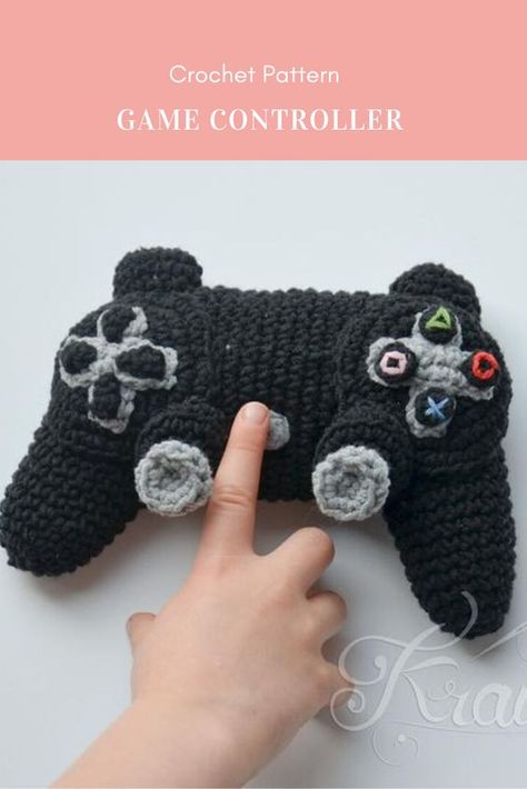 Crochet Game, Pattern Game, Beginner Crochet Projects, Beginner Crochet, Cute Stuffed Animals, Unique Crochet, Amigurumi Toys, Game Controller, Crochet For Beginners