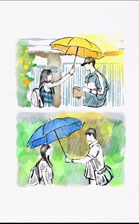 Kdrama Inspired Drawing, Lovely Runner Drawing Sketch, Lovely Runner Drawing, Kdrama Background, Kdrama Drawing, Dr Drawing, Sun Jae, Birthday Girl Quotes, Lovely Runner