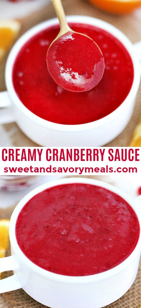 Cranberry Sauce is made with only 6 ingredients in a matter of minutes! It is that easy to prepare this amazing side dish for your Thanksgiving turkey dinner! #cranberries #cranberrysauce #thanksgiving #thanksgivingrecipes #sweetandsavorymeals Easy Cabbage Soup, Dressings Recipes, Thanksgiving Turkey Dinner, Sauce Video, Vegetarian Roast, Easy Cranberry Sauce, Cranberry Thanksgiving, Sweet Sauces, Cranberry Sauce Recipe