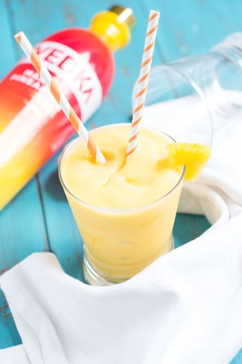 A Pineapple Mango Slush makes today better. Infinitely better when you add the vodka! Svedka Drinks, Boozy Pineapple, Mango Slush, Slush Recipes, Beverage Ideas, Pineapple Chunks, Frozen Mango, Mango Pineapple, Mango Chunks