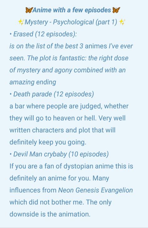 Psychological Anime List, 12 Episode Anime List, Mystery Anime Recommendations, Psychological Anime Recommendations, Mystery Anime, Psychological Anime, Drama Recommendations, Anime Suggestions, Best Mysteries