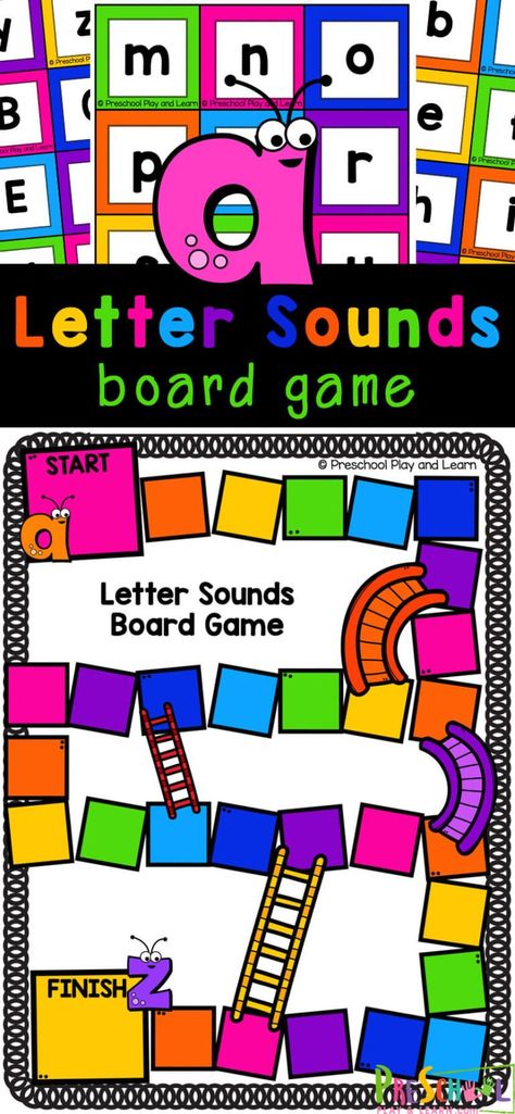 This Letter Sounds Games is a great way to work on initial sounds while playing a fun phonics game. Use this free printable beginning sounds game as part of a literacy or alphabet study or for extra work for toddler, preschool, pre-k, and kindergarten age kids. Simply print letter sounds printable and you are ready to play and learn with this hands-on phonics activity for children. Initial Sounds Activities Kindergarten, Games To Teach Letter Sounds, Letter Id And Sound Activities, Alphabet Letters And Sounds, 4k Alphabet Activities, Letter Sound Review Games, Teaching Letters And Sounds Preschool, Games For Letter Recognition, Fundations Kindergarten Free