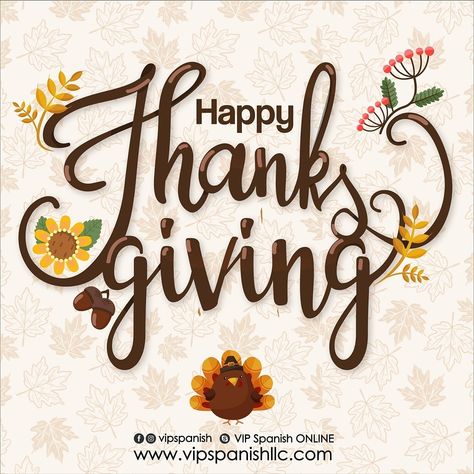 VIP Spanish LLC’s Instagram profile post: “Happy Thanksgiving Day 🥰  #happythanksgiving #thanksgiving #thanksgivingday #vipspanishllc #learningspanish #learningwithvipspanish…” Thanksgiving Instagram Post, Thanksgiving Instagram, Happy Thanksgiving Day, Spanish Resources, Learning Spanish, Happy Thanksgiving, Instagram Profile, Thanksgiving, Novelty Sign