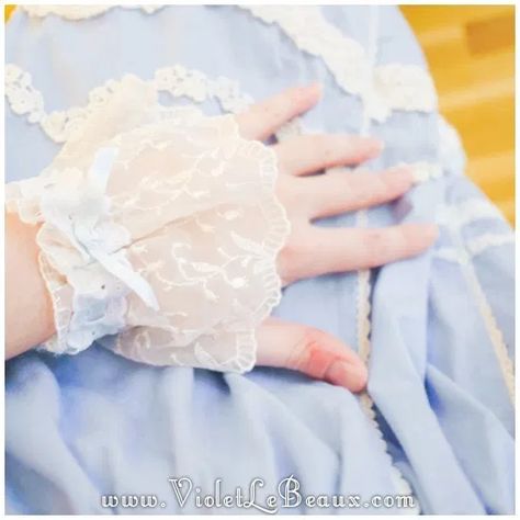 How To Sew Lolita Style Wrist Cuffs – Sew Fun - Violet LeBeaux - Tales of an Ingenue Diy Wrist Cuffs Tutorials How To Make, Drawing On Mugs, Cuff Bracelets Diy, Cuffs Diy, Cute Craft, Sharpie Mug, Kawaii Diy, Mug Decorating, Wrist Cuffs