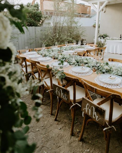 Dinner table details for an intimate backyard reception 🍷 Backyard Reception, Dinner Table, On Instagram, Quick Saves, Instagram