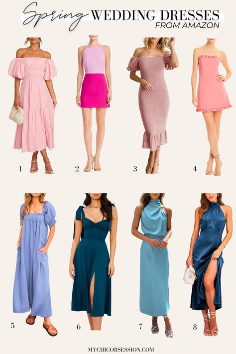 21 Cute and Affordable Amazon Spring Wedding Outfits for Guests (2023) - MY CHIC OBSESSION Casual Wedding Outfit Guest, Casual Wedding Outfit, Wedding Outfit Ideas, Spring Wedding Outfit, Wedding Guest Outfit Spring, Black Jumpsuit Dress, My Chic Obsession, Trendy Mom Outfits, Black Wedding Gowns