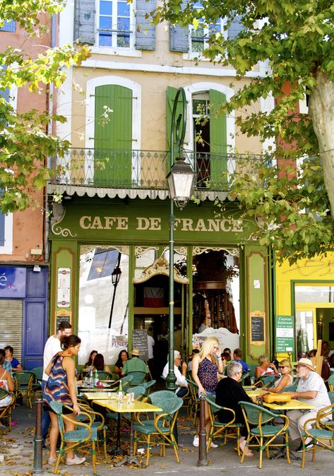 France People, France Cafe, Outdoor Lunch, France Food, Street Cafe, Summer Coffee, My French Country Home, French Summer, French Country Home