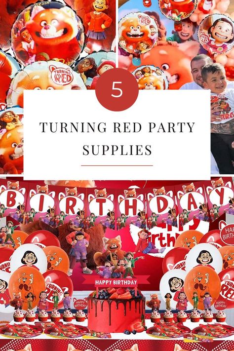 We’ve got you covered with our top 5 picks for turning red party supplies that will spruce up your celebration! From balloons and decorations to plates and cups, these products will help make your event one-of-a-kind. So let's get this party started – it's time to start shopping for some fiery fun! Turning Red Birthday Party Food, Turning Red Party Ideas, Turning Red Birthday Party, Turning Red Birthday, Red Party Ideas, Red Birthday Party, Plates And Cups, Birthday Party Snacks, Red Birthday