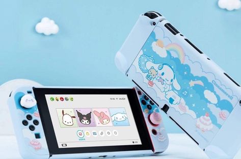 Very cute case on nintendo switch you NEED >⁠.⁠< #cute #adorable #sanrio #cinamoroll #nintendoswitch #case #nintendo #game #hellokitty #kuromi #fun #cutecase Cinnamoroll Nintendo Switch, Sanrio Nintendo Switch, Cute Nintendo Switch Accessories Oled, Kawaii Nintendo Switch Case, Snorlax Nintendo Switch Case, Nintendo Switch Sailor Moon, Ps4 Skins, Nintendo Switch System, Nintendo Switch Case