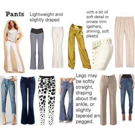 Soft Natural (SN) - Pants by lightspring on Polyvore Soft Natural Body Type, Soft Natural Body, Natural Clothing Style, Soft Natural Style, Natural Outfits, Natural Body Type, Soft Classic Kibbe, Soft Natural Kibbe, Kibbe Soft Natural