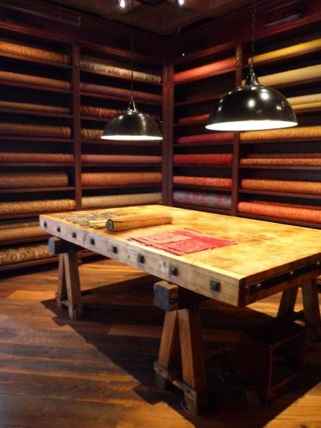 Textile Showroom, Rug Display, Fabric Showroom, Retail Store Layout, Ms Design, Textile Shop, Fortuny Fabric, Upholstered Wall Panels, Retail Facade