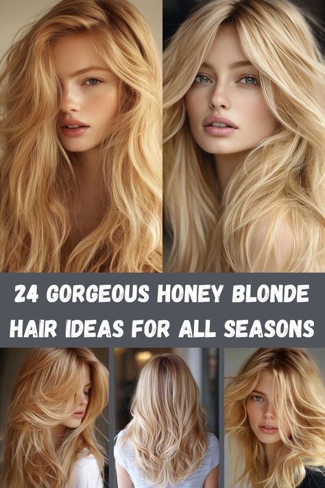 Honey blonde is the perfect balance of warmth and brightness. Explore 24 gorgeous honey blonde hair ideas that will keep you glowing through all seasons. Icy Golden Blonde Hair, Honey Blonde Vs Golden Blonde, Blonde Hair Color Ideas Golden, Bright Buttery Blonde, Soft Honey Blonde Hair, Ginger And Honey Blonde Hair, Honey Blonde Hair Inspiration, Honey Butter Blonde Hair, Warm Honey Blonde Hair Caramel