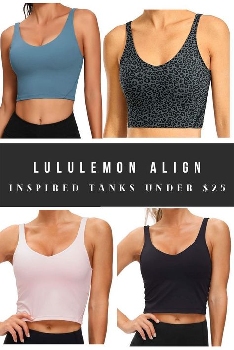 Lululemon is such an amazing brand and their marketing team are true genius’. Not only are they a world-wide brand, but their Align top tank and leggings are some of my follower’s most bought item. It was equally requested that I find some affordable Lululemon alight top alternatives. However, the top runs upwards of $60. I have rounded up my favorite Lululemon Align tank look alikes for you that are similar to the designer workout originals. Best Lululemon Leggings, Look Alikes, Gym People, Lululemon Running, Align Tank, Lululemon Align Tank, Align Top, Ultimate Workout, Workout Tops For Women