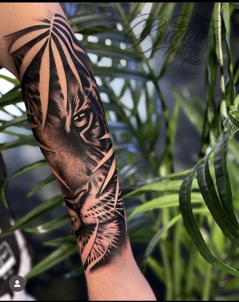 Tiger Forearm Tattoo, Cheetah Tattoo, Tiger Tattoo Sleeve, Jaguar Tattoo, Simple Tattoos For Guys, Tiger Tattoo Design, Men Tattoos Arm Sleeve, Half Sleeve Tattoos For Guys, Stylist Tattoos