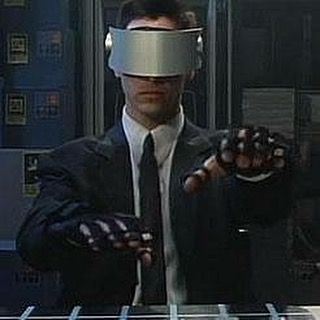 Untitled Johnny Mnemonic, Virtual Reality Design, 1995 Movies, Virtual Reality Technology, Science Fiction Movies, Classic Sci Fi, Fiction Movies, Virtual Reality Headset, Movie Gifs