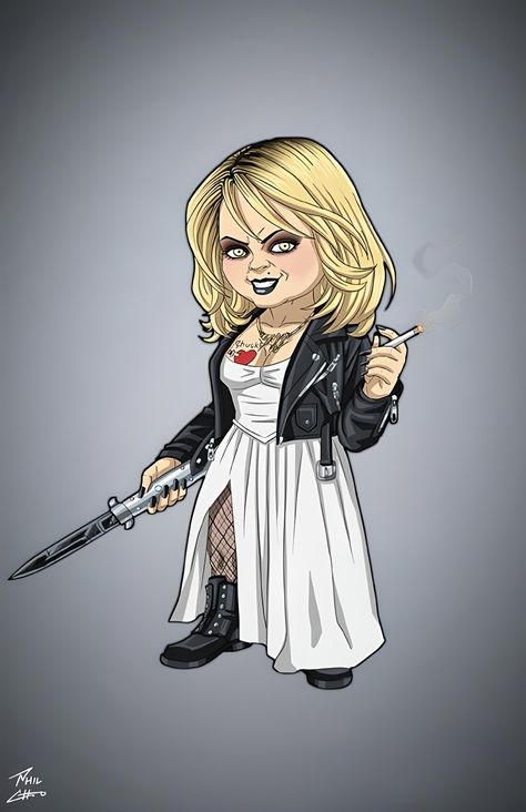 Tiffany_Valentine [E-27*phil-cho] Tiffany Valentine Drawing, Tiff Chucky, Papaw Tattoo, Bride Of Chucky Drawing, Tiffany Valentine Doll, Chucky And Tiffany Drawing, Tiffany Drawing, Dti Characters, Chucky Drawing