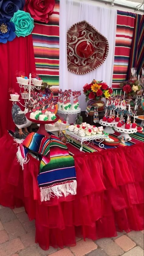 Mexico Theme Quinceanera, Red Mexican Quinceanera Theme, Charro Quince Decor, Charro Quince Ideas, Mexican Quince Theme, Charro Quince Theme, Mexican Theme Quinceanera Decor, Quince Decorations Mexican, Mexican Theme Quince