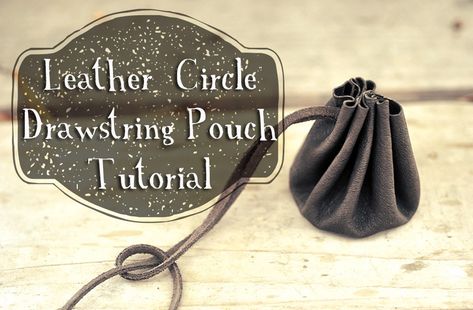 Diy Leather Drawstring Pouch, Willow Cosplay, Leather Pouch Tutorial, Leather Pouch Pattern, Leather Medicine Pouch, Drawstring Bag Diy, Domestic Geek, Medicine Pouch, Pouch Diy