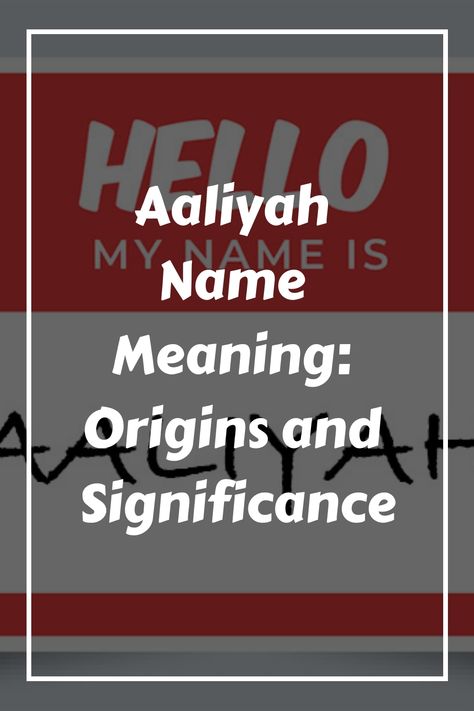 If you’re looking for a unique and meaningful name for your baby girl, Aaliyah might be the perfect choice. The name Aaliyah has its roots in Arabic, and it