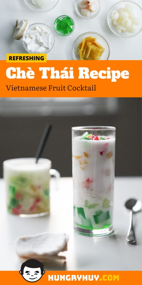 Che Recipe, Dessert Assortment, June Recipes, Vietnamese Desserts, Canned Jackfruit, Vietnamese Dessert, Coconut Jelly, Jelly Desserts, Sweet Soup