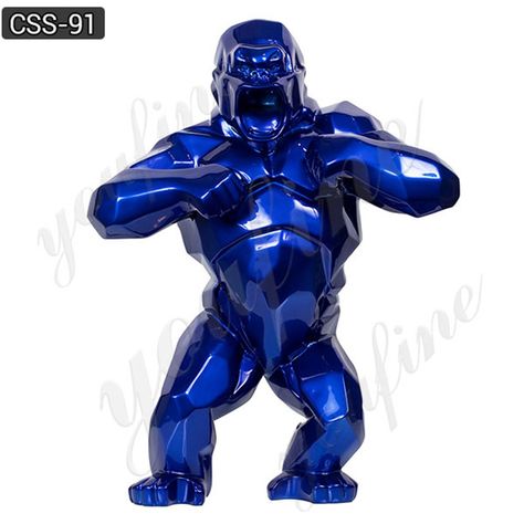 Wholesale Blue Gorilla Art Sculpture Modern - You Fine Metal Sculpture Blue Gorilla, Gorilla Art, Iconic Movie Characters, Gorillas Art, Giant Animals, Sculpture Modern, Jeff Koons, Takashi Murakami, Steel Sculpture