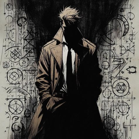 John Constantine Wallpaper Dc Comics, Batman Comic Icon Pfp, Batman Comics Pfp, Comic Icons Dc, John Constantine Icon Comic, John Constantine Pfp, Dc John Constantine, John Constantine Wallpaper, John Constantine Art