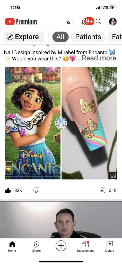 Encanto Nails Designs Disney, Paw Patrol Nails Designs, Encanto Inspired Nails, Encanto Nails Designs, Encanto Nails, Disney Nail Designs, Encanto Party, Mirabel Madrigal, Girl Nails