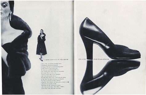 Alexey Brodovitch (Art Director) Richard Avedon (Photographer) ... editorial photographic spread Magazine Spread Layout, Online Flashcards, Martin Munkacsi, Layout Graphic Design, Alexey Brodovitch, Best Fashion Magazines, Fashion Editorial Layout, Magazine Spread, Catalogue Design