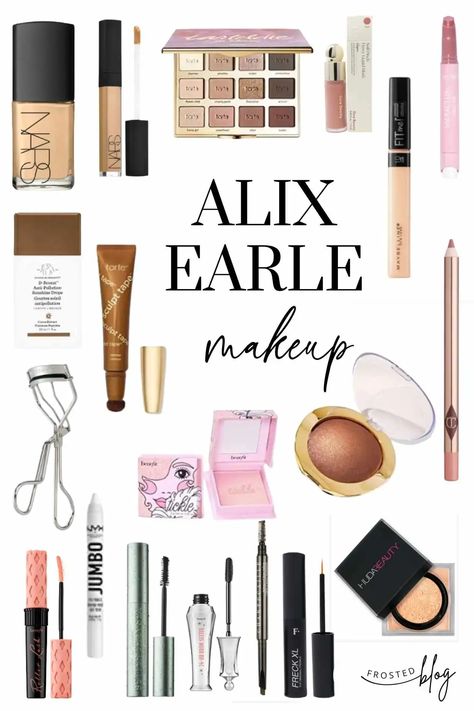 Alice Earle Makeup, Alex Earle Makeup Products, Alix Earle Makeup Routine, Alix Earle Makeup Products, Alex Earle Makeup, Alix Earle Outfits, Alix Earle Makeup, Contour Makeup Products, Makeup Ideas Prom