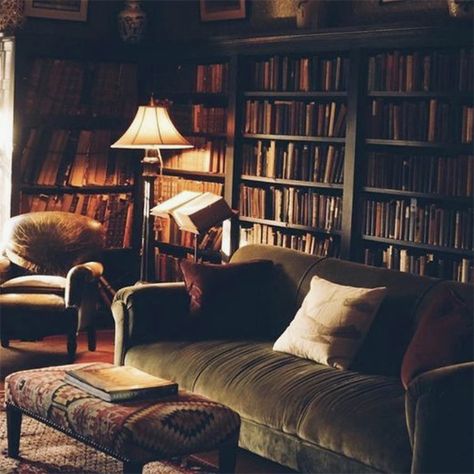 NOVEMBER INTERIORS - A Year In Style Library Design Home, Cottage Core Interior, The Atlas Six, Dark Academia Interior, Dark Academia Home, Elevate Yourself, Academia Bedroom, Dream House Aesthetic, Victorian Bedroom