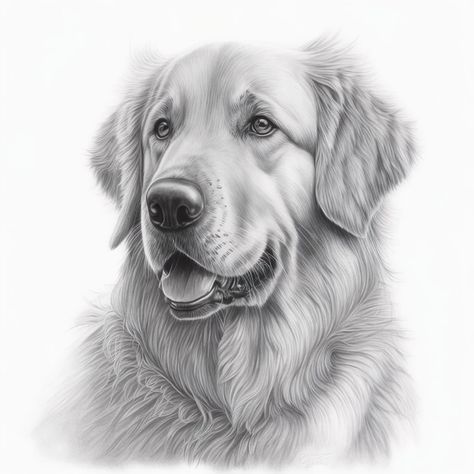 Golden Labrador Drawing, Golden Retriever Sketch, Facial Drawings, Retriever Drawing, Golden Retriever Wallpaper, Red Golden Retriever, Golden Retriever Drawing, Good Quotes To Live By, Dogs Drawing