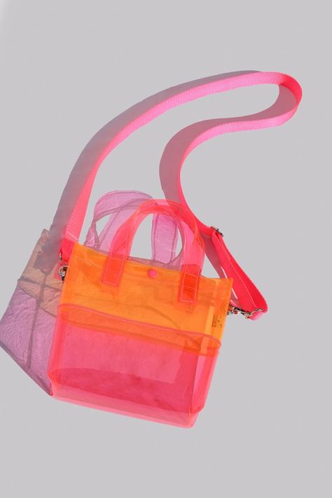 Plastic Purse, Hot Pink Pumps, Orange Vinyl, Multi Colored Bag, Corn Bags, Neon Bag, Transparent Bag, Colorful Bags, Dec 25