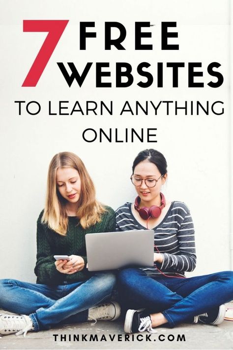 7 Free Online Learning Sites to Learn Anything Online - ThinkMaverick - My Personal Journey through Entrepreneurship Free College Courses Online, Free College Courses, Free Online Education, Free Online Learning, Learning Sites, Learn Anything, Free College, Free Online Classes, Learning Websites