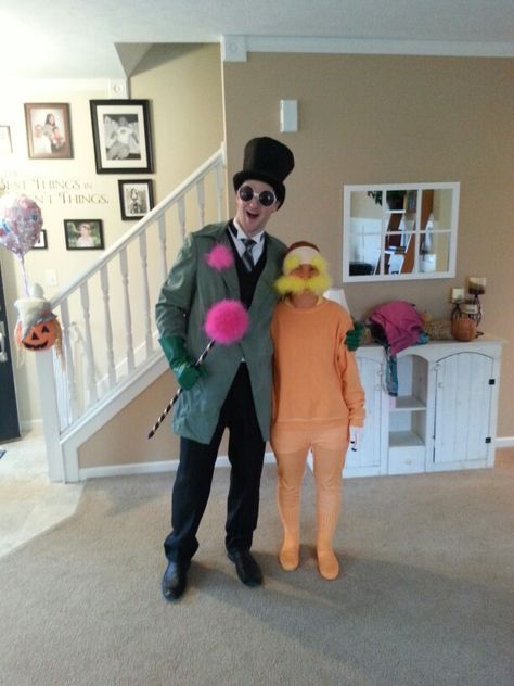 The Lorax and the Onceler Duo Outfits Couple, Onceler Costume, Lorax Costume, Fun Halloween Costumes, Best Diy Halloween Costumes, Halloween Duos, The Onceler, Cute Couple Halloween, Halloween Shoot