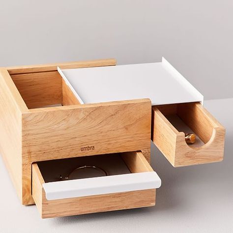 Hygiene Tools, Modern Jewelry Box, Metal Storage Box, Woodworking Box, Diy Tray, George Nelson, Metal Storage, Woodworking Furniture, Fine Woodworking