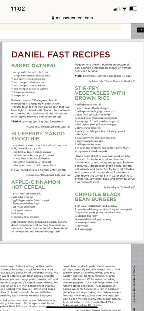 10 Day Daniel Fast Meal Plan, Daniel Fast Mexican Recipes, 21 Day Daniel Fast Recipes, Daniels Fast Recipes 21 Day Meal Plan, Daniel Fast Crockpot Recipes, Fasting Encouragement, Fast Potato Recipes, Daniels Fast Recipes, Daniel Fast Recipes 21 Day Meal Plan