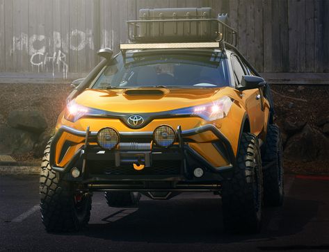 2017 CHR Tonka on Behance Toyota Prius Custom, Prius Custom, Rav4 Offroad, Toyota Chr, Crossover Cars, Luxury Cars Audi, Rav 4, Toyota C Hr, Toyota 4x4