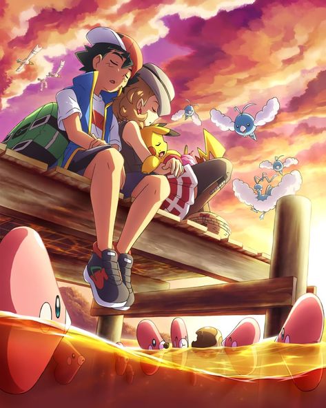 Serena And Ash, Ash And Serena, Pokemon Anime Characters, Pokémon Heroes, Pokemon Kalos, Pokemon Ash And Serena, Pokemon Photo, The Perfect Couple, Cool Pokemon Wallpapers