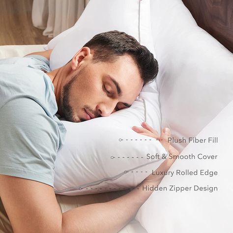 The 11 Best Pillows From Amazon for Stomach Sleepers Best Pillows For Sleeping, Best Pillows, Bamboo Pillow, Face Pillow, Stomach Sleeper, Memory Foam Pillow, Sleep Pillow, Muscle Tension, Best Pillow