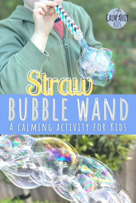 Wand Craft For Kids, Wand Craft, Big Bubble Wand, Bubble Station, Homemade Bubble Solution, Bubble Diy, Giant Bubble Wands, Bubble Recipe, Bubble Activities