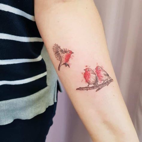 Top 91 Best Robin Tattoo Ideas - [2021 Inspiration Guide] Flying Robin Tattoo, Robin Tattoo Memorial, Robin Tattoo Ideas, Robin Tattoos, Robin Bird Tattoos, Change Tattoo, Robin Tattoo, Tattoo Fixes, Tiny Bird Tattoos