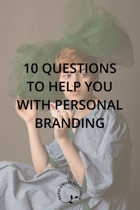 Where to begin with your personal branding? How to define your personal brand? Answering these 10 questions about you and your business helps you to get started with personal branding. #business #onlinebusiness #branding #brands #personalbranding #bossbabe #girlboss Personal Identity Design, Branding Poses, Personal Brand Identity, Personal Branding Identity, Personal Branding Logo, Building Brand, Building A Personal Brand, Work Tips, Logo Identity