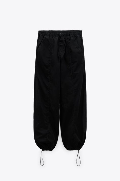 Nylon Pants, Zara Pants, Pocket Jeans, Mode Inspiration, Zara United States, Black Nylons, Pants Black, Zara Women, Jogger Pants