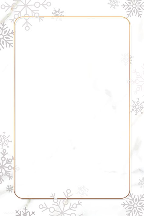 Snowflake Christmas frame design on white background vector | premium image by rawpixel.com / sasi Simple Christmas Background, Story Frame, Snowflake Images, Silver Christmas Ornaments, Christmas Photo Frame, Christmas Program, Christmas Frame, Baking Kit, Holiday Clipart