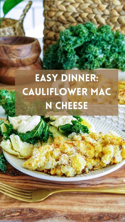 2,212 Likes, 61 Comments - Kiki (@plantifulkiki) on Instagram: “🌱Easy Dinner : Cauliflower Mac n Cheese!!! My whole family loves this dish and if you have your…” Kiki Nelson Recipes, Plantifulkiki Recipes, Cauliflower Mac N Cheese, Dinner Cauliflower, Plantiful Kiki, Base Ideas, Best Diet Foods, Cauliflower Mac And Cheese, Vegan Fish