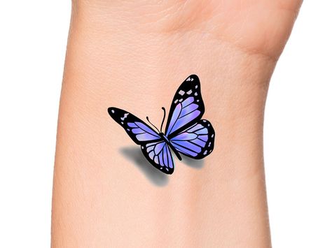 Butterfly Tattoo Purple, Butterfly Tattoo Shoulder, 3 Butterfly Tattoo, Butterfly Tats, Tattoo Mujer, Butterfly Temporary Tattoo, Mens Butterfly Tattoo, Purple Butterfly Tattoo, Butterfly Tattoo Cover Up