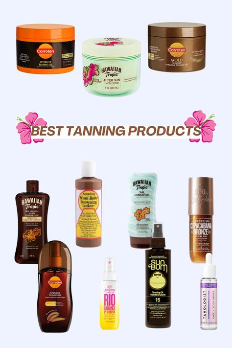 #tan #summer #girl #product #sun #skincare #beauty #trending #oil #makeup Balibody Tanning Oil, Tanning Guide, Tanning Tips In The Sun, Hawaiian Tropic Tanning Oil, Hawaiian Products, Best Tanning Products, Tan Routine, Best Tanning Oil, Tropical Glow