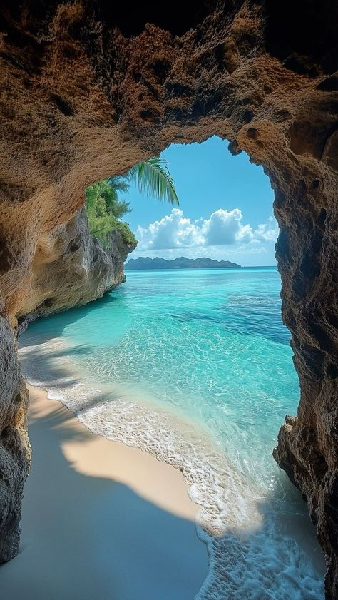 Mar Wallpapers, Beach View Wallpaper, Waves Beach Aesthetic, Tropical Island Aesthetic, Beach Caribbean, Turquoise Beach, Rocky Beach, Exotic Beaches, View Wallpaper